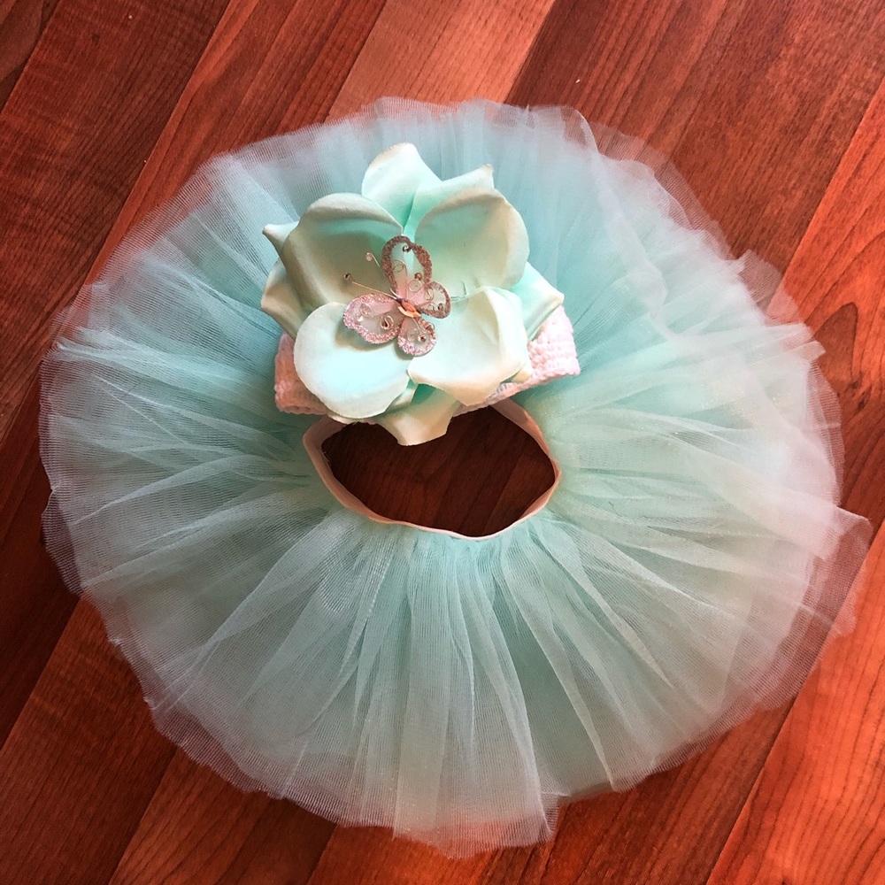 New born first photo tutu set